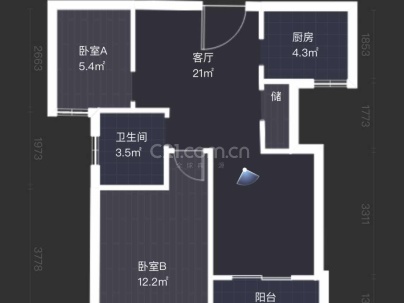 吕家岸锦园 2室 1厅 70平米