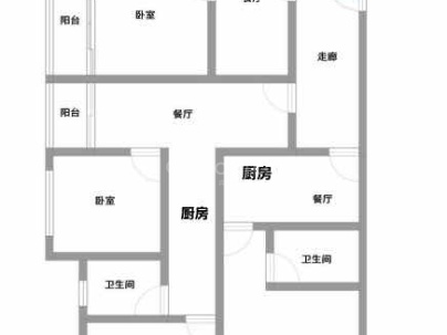 瑧鸿华庭（永中单元D-06地块） 3室 1厅 100平米