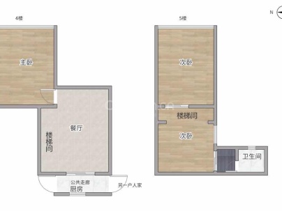 金锁匙巷 2室 1厅 45平米