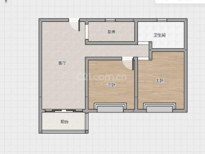 翠景佳苑 2室 1厅 77平米