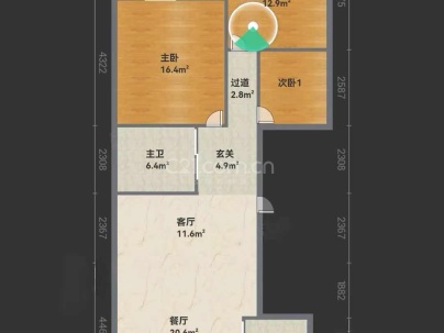 沧河锦园 3室 2厅 108平米