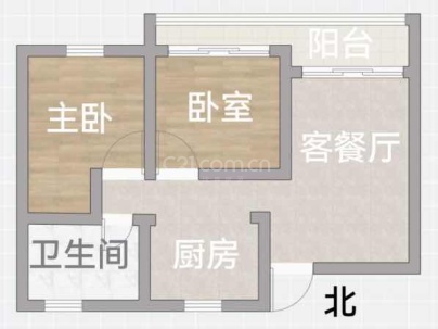 望悦江庭（开发区西单元C-16地块） 2室 1厅 80平米