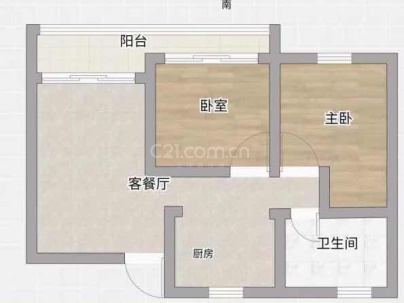 望悦江庭（开发区西单元C-16地块） 2室 2厅 78平米