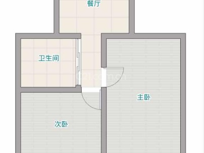 蒲鞋市新村 2室 1厅 49平米