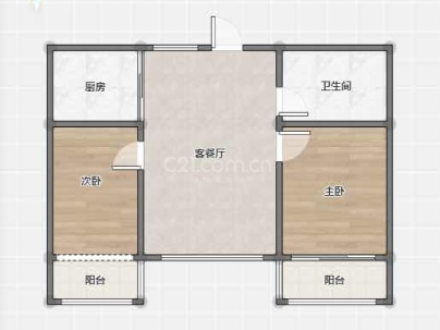 南浦教育新村 2室 1厅 72.5平米