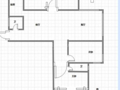 新周家园 3室 2厅 140平米