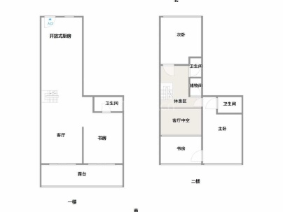 南塘新天地(新悦商厦） 4室 2厅 144平米