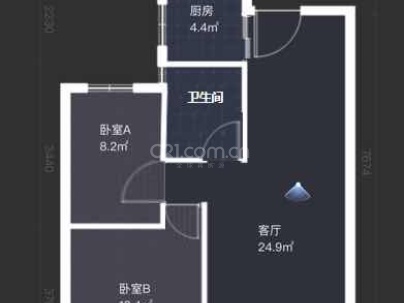 跃龙娄庭 2室 2厅 82.12平米