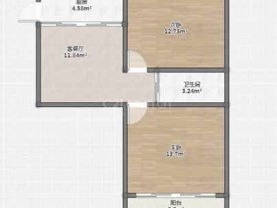 安澜小区 2室 1厅 68平米