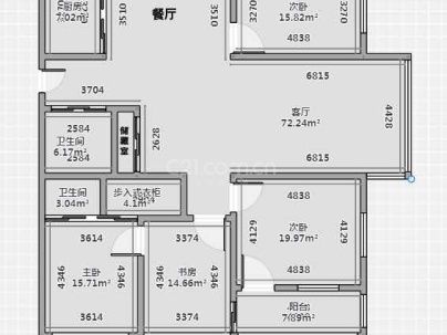 南站公寓 4室 2厅 173平米