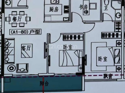 国瑞名都 3室 2厅 99平米