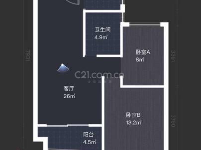 跃龙娄庭 2室 2厅 82平米