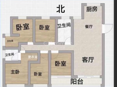 聚悦江庭（开发区西单元D-06地块） 4室 2厅 172平米