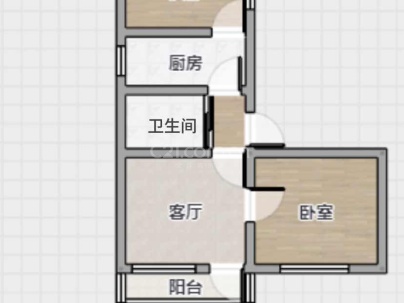 晏公殿巷 2室 1厅 64.26平米