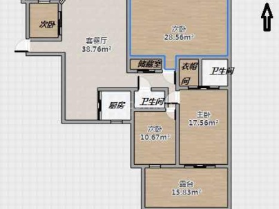 金汇商住广场 4室 2厅 169平米