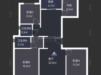 学院路十一峯 3室 2厅 130平米