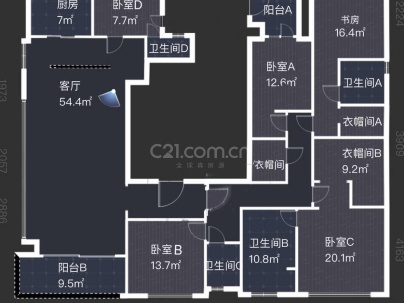 翠湖里 4室 2厅 263平米