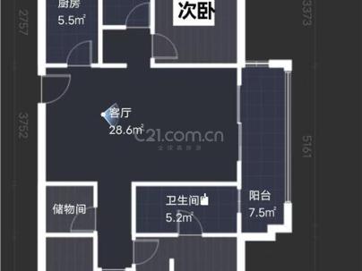 融创瓯玥名邸 3室 2厅 118平米