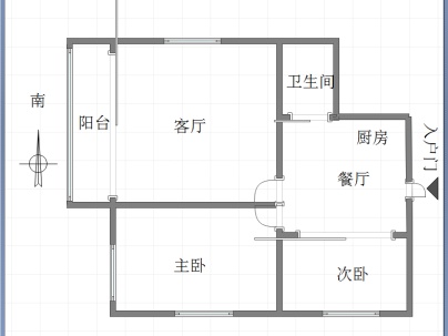 招贤巷(招贤小区) 2室 1厅 61.56平米