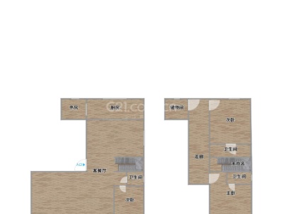 尚悦园(朱垟安置房) 5室 2厅 232平米