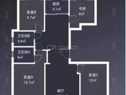 德信鹿城大院 4室 2厅 115.75平米