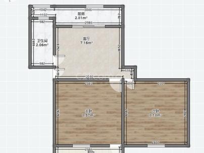 茶厂宿舍 2室 1厅 65平米