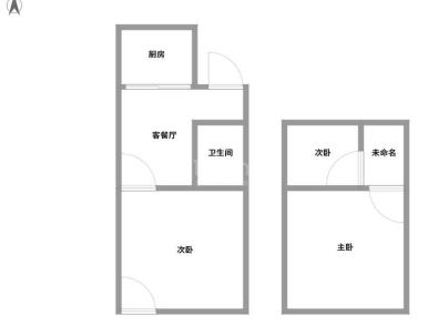 西公廨 3室 1厅 57.5平米