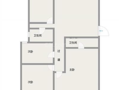 复兴大厦 3室 2厅 135.8平米