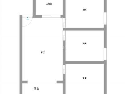 墨斗小区 2室 1厅 75.53平米