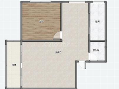 前林家园 2室 1厅 60平米