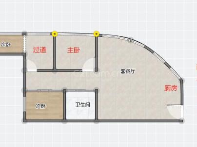 金信商厦 3室 2厅 59.51平米