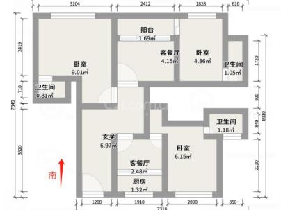 娄东景园 4室 2厅 150平米