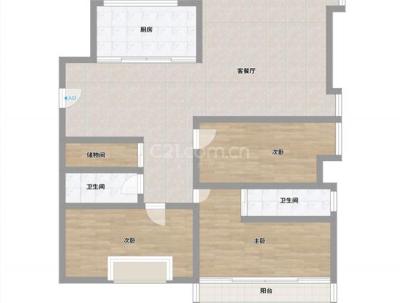 方正大厦 3室 2厅 168平米