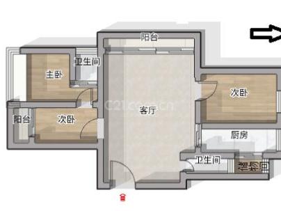 丰翔嘉园 3室 2厅 134平米