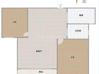 圣门锦园 2室 2厅 80平米