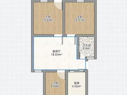 水心汇昌汇 3室 1厅 92平米