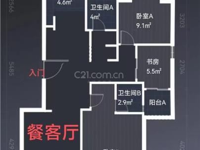 瑞庭家园 3室 2厅 120平米