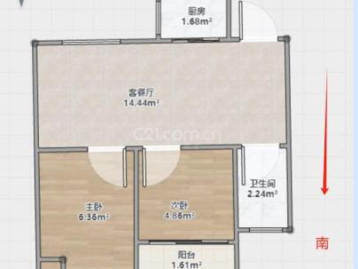 江宸润园 3室 2厅 80平米