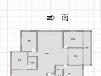 天盛公寓 3室 2厅 163平米