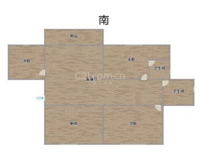 瓯江国际新城一期瓯绣苑 3室 2厅 116平米