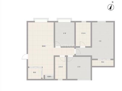 飞鹏大厦 3室 1厅 110.32平米