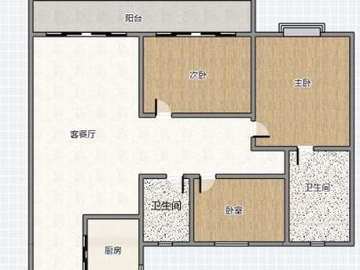 逸河湾（君悦339 ） 3室 2厅 118.5平米