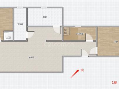 凤凰家园（凤凰城） 3室 1厅 89平米
