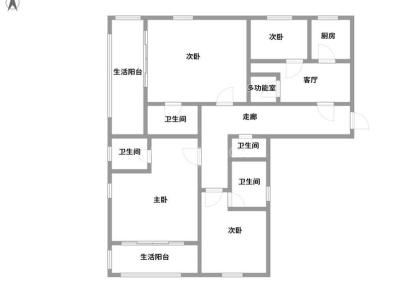 甲里家园一组团 1室 1厅 127平米
