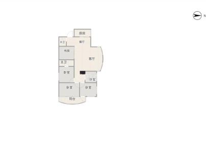 福森大厦 3室 2厅 205平米