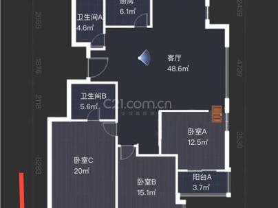 南瓯嘉园二组团 3室 2厅 148平米