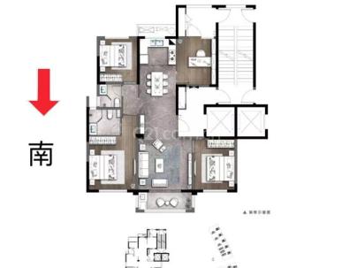 江峰阁（金地瓯江峯汇） 3室 2厅 130平米