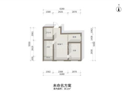 安平大厦 2室 1厅 70.27平米