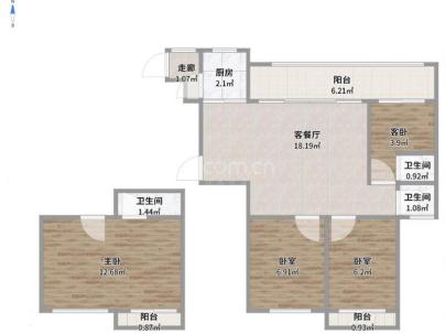 碧桂园珑悦(柏峰里) 4室 2厅 159平米