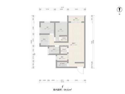 瑞德景园 4室 2厅 187平米